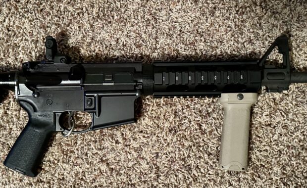 - Elftmann Trigger
- BCM Vertical Grip (Loctite secured)
- WMD Nickel Boron BCG
- BCMGUNFIGHTER™ Stock Assembly-Mod 0-SOPMOD-Black
- Magpul MOE Pistol Grip 
- Quad Rail Drop-in Handguard