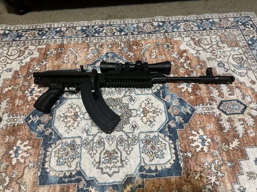 For illustrative purposes on how compact this gun is.