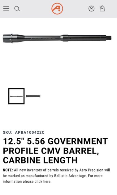 12.5 Aero Barrel