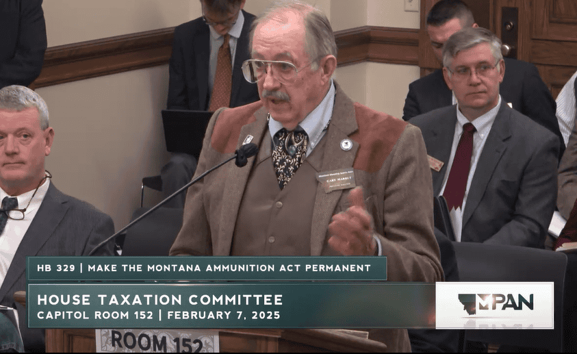 Watch: Gary Marbut Testify before House Taxation Committee on HB 329: Make the Montana ammunition act permanent