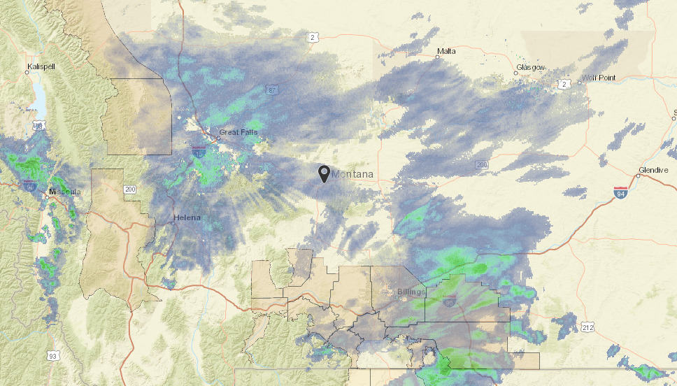 National Weather Service Current Active Radar For Montana