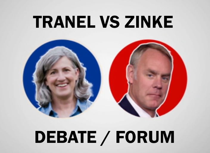 Watch The Full Ryan Zinke VS Monica Tranel Congressional Candidate Forum