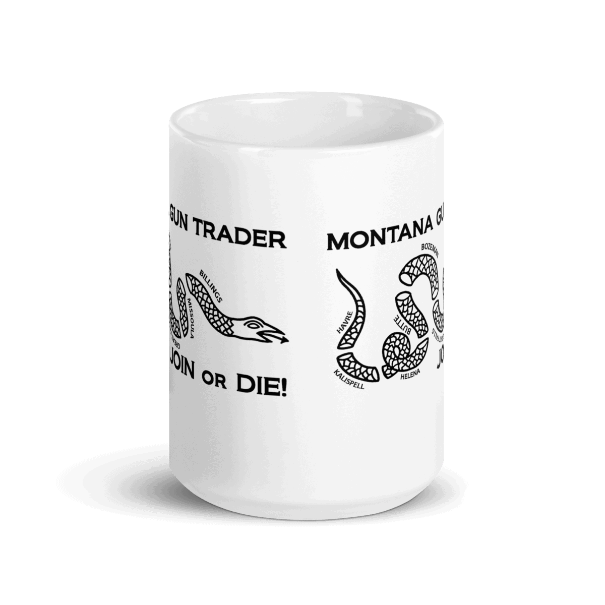 Montana Gun Trader White Glossy Mug - Image 6