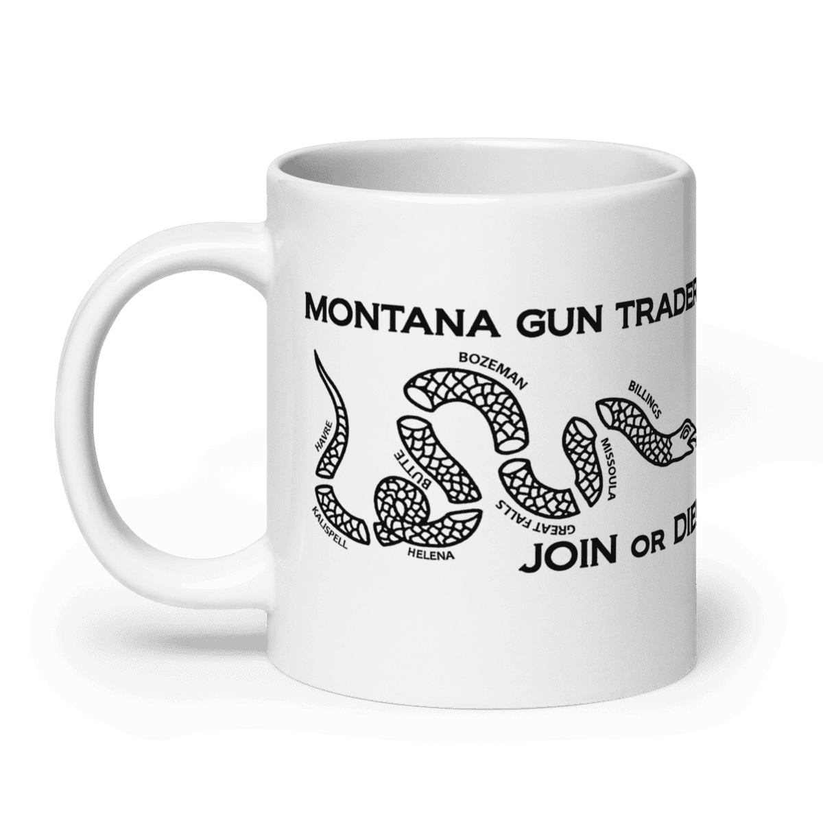 Montana Gun Trader White Glossy Mug - Image 7