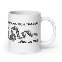 Montana Gun Trader White Glossy Mug