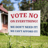 Vote No On Everything Yard Sign